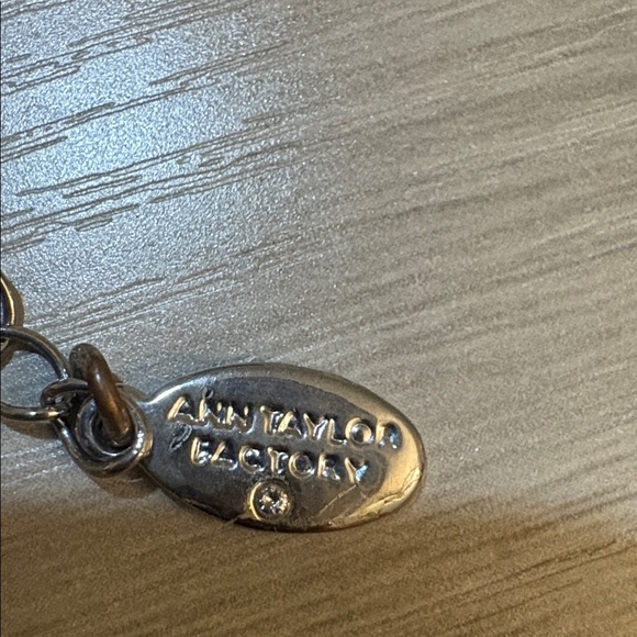Ann Taylor Silver Necklace, adjustable 9"-11" - Picture 4 of 5